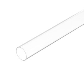sourcing map Acrylic Pipe Clear Rigid Round Tube 18mm ID 20mm OD 14" for Lamps and Lanterns, Water Cooling System