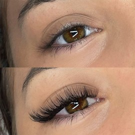 Easy Fan Eyelash Extensions Silk Lashes PBT False Eyelashes Individual Lashes Femme de Caractère (7mm (0.05-D))