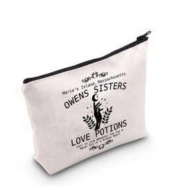 Magic Movie Inspired Gift Verbena Apothecary Makeup Bag Basic Witch Cosmetic Bag Movie Fan Gift Witchy Woman Zipper Travel Bag (Verbena Apothecary)