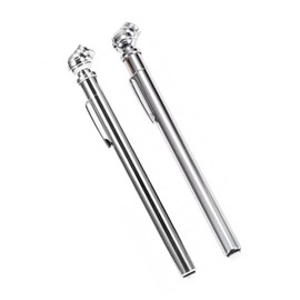 NIYATA Pack of 2 Tyre Pressure Gauge Pen, Tyre Air Pressure Gauge Made of Stainless Steel, 0.5-3.5 kg, 5-50 PSI, Portable Tyre Pressure Gauge, for Cars, Trucks, Bikes, for Checking Tyre Pressure