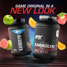 EFX Sports Karbolyn Fuel | Fast-Absorbing Carbohydrate Powder | Carb Load, Sustained Energy, Quick Recovery | Stimulant Free | 36 Servings (Fruit Punch)