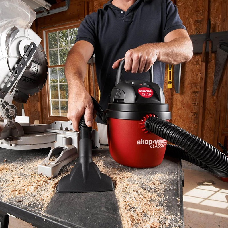Shop-Vac 1.5 Gallon 2.0 Peak Wet Dry Vacuum, Portable Compact