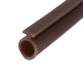 sourcing map T-Nut Seal Window Sealing Strip, 7 mm Bubble for 5 mm Groove, 3 m Long, Coffee