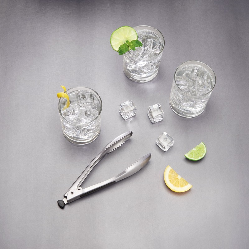 OXO 3107300 Steel Ice Bucket and Tongs Set