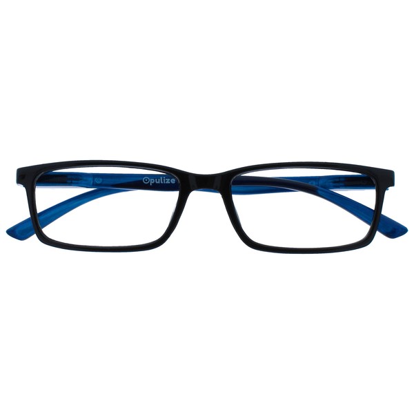 OPULIZE-See Blue Light Blocking Gafas de lectura Black Blue Arm