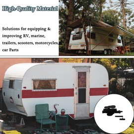 HQPARRTS Screen Door Latch Compatible with RV, Trailer, Camper or Motorhome Screen Door Latch(Replace part number:08409512/10118448/2021024611/490038/760356/580416)