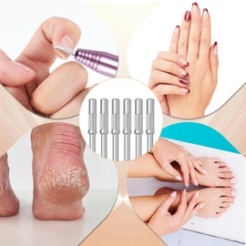6 Pcs Mandrel Nail Drill Bits,Sanding Bands for Nail Drill,Mini Sanding Bits 3.1 MM 3/32 Shank Mandrel Bit for Acrylic Nails Manicure Pedicure Tool Electric File Machine