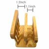 LENITH Wooden Dual Cutting Board Rack Chopping Board Organizer Stand