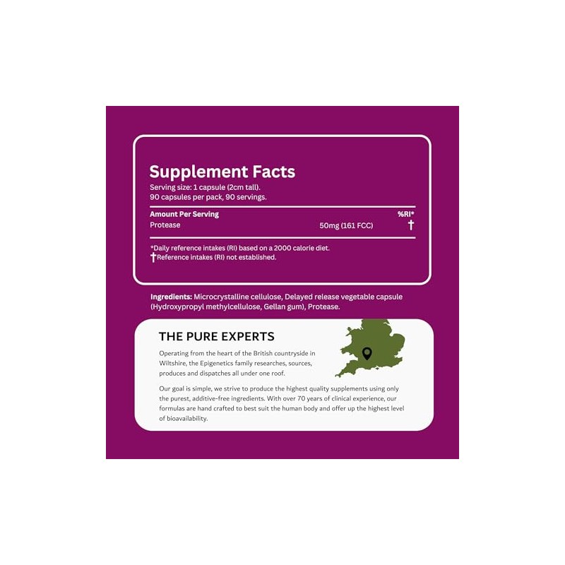 Protease Delayed Release (DR) 50mg | Digestive Support Enzymes |