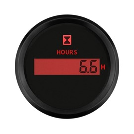 ELING Auto Marine Digital Hour Meter Gauge 52mm(2") with Backlight Waterproof