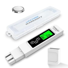 Accurate So Far 4-in-1 Instant Read TDS Meter - Measures TDS, EC, & Temperature (?C/?F) - Digital Water Testing Kit for Tap, Well, Pool, Hydroponics, Aquarium, RO/DI System White Modern - Color: white