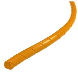 Electriduct 1.25" Spiral Cable Wrap Polyethylene Expandable Abrasion Protector Wire Sleeve - 10 Feet - Orange
