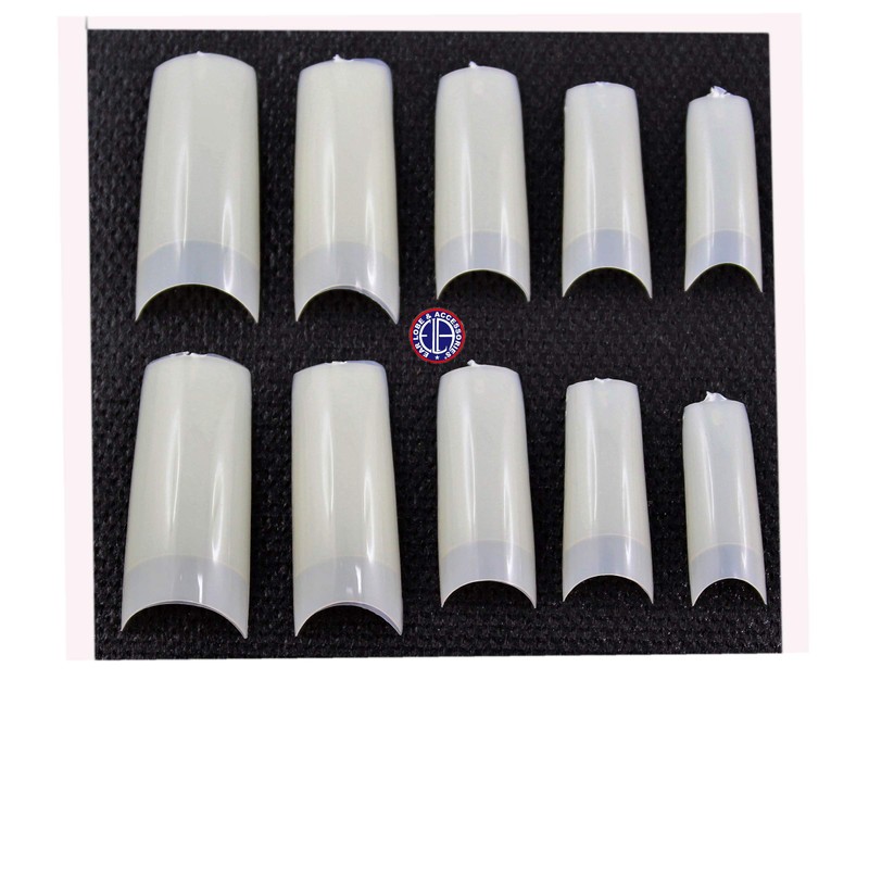 10pcs Coffin shaped Nails with Glue(Nail No:3)