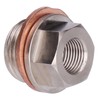 Fafeicy Sensor Adapter, M18x1.5 to 1/8 NPT Thread Exhaust Gas