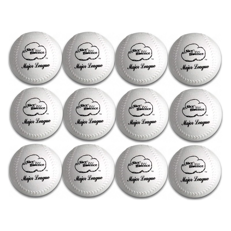 Sky Bounce Sponge Baseball (White, 12-Pack)