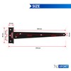 XFORT® 2 Pack 300 mm T-Hinge Black Japanned, Metal Tee