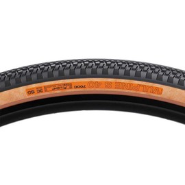 WTB Vulpine S Tire - 700 x 40, TCS Tubeless, Folding, Black/Tan, Light/Fast Rolling, Dual DNA, SG
