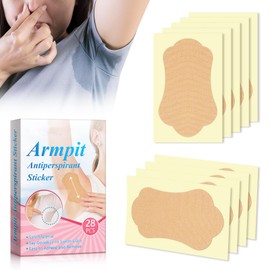28Pcs Invisible Armpit Sweat Pads - Ultra-Thin Underarm Sweat Pads for Women & Men - Sweatproof & Odour Control Sweat-Block Wipes Sweat Patchs - Disposable Underarm Shields Absorbent Pads