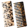 Wide Tooth Comb - Large Hair Detangling Cellulose Detangler Comb