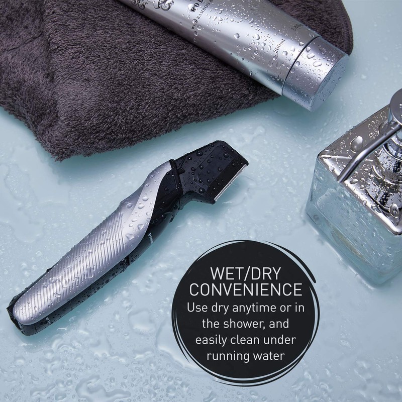 Panasonic ERGK60S Slim Line Body Groomer, ERGK60S, Silver