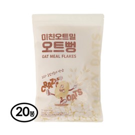 Crazy oatmeal fried oat puffs, 20 pieces, 100g / 미친오트밀 오트뻥 뻥튀기, 20개, 100g
