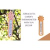Terracotta Garden Thermometer with Sun Decor - Accurate Temperature Readings,