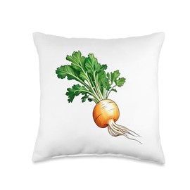 Jicama Vegetable Lover Funny Design Throw Pillow