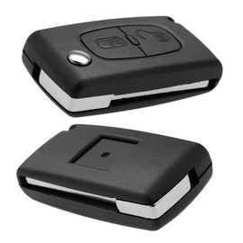 OcioDual CE0536 2 Buttons with VA2 Key, Remote Control Car Key Case Compatible with Peugeot 206 207 306 307 308 407 607 806, Citroen C2 C3 C4 C5 C6, Car Key Case