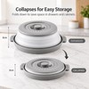 Collapsible Microwave Splatter Cover for Plates & Bowls – Foldable