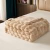 ele ELEOPTION Fluffy Light Coffee Soft Throw Blanket for Couch,