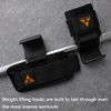 Weight Lifting Hooks (Pair), Heavy Duty Lifting Wrist Straps with