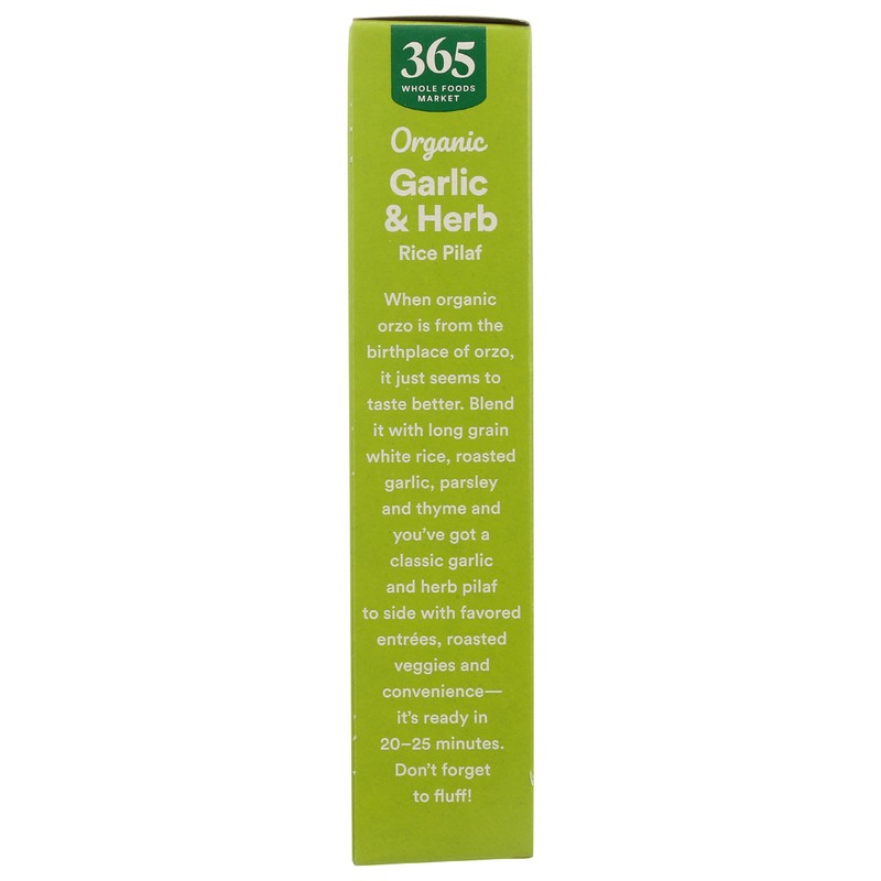 365 by Whole Foods Market, Organic Garlic & Herb Rice