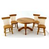 Aztec Imports, Inc. Table with 4 Chairs Oak