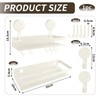 Wall Spice Rack, Spice Organiser with Hooks, Suction Cup and