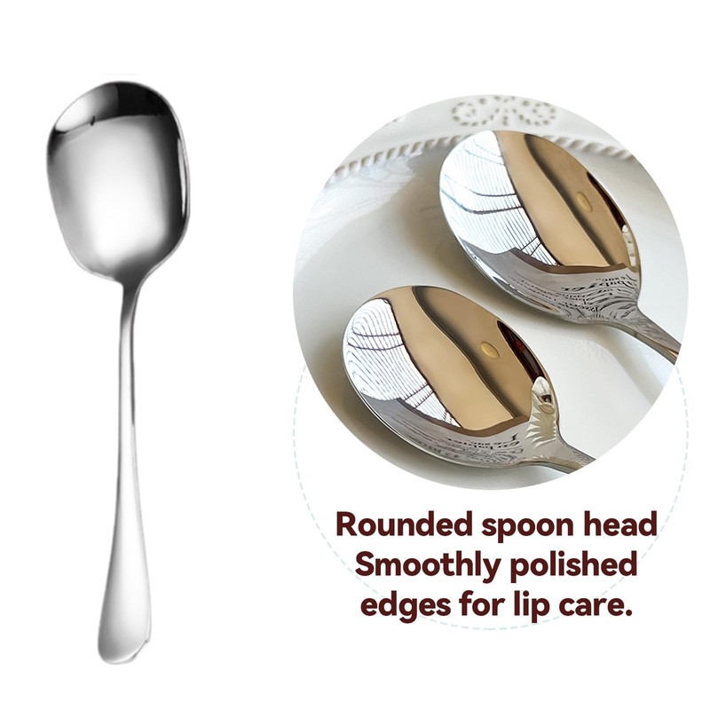 Yuiturt Serving Spoons Set, 7 Pieces Stainless Steel Serving Utensils,