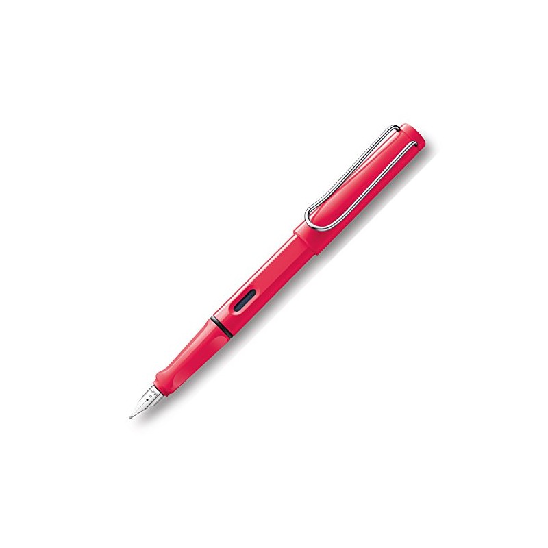 Lamy Safari Fountain Pen Neon Coral Extra-Fine Nib (L41EF)
