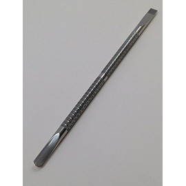 Beauticom Stainless Steel Cuticle Pusher Cutter Trimmer Skin Care Facial Care (Both Side Flat End)