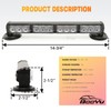 BooYu 14.8" Battery Powered Police Firefighter Emergency Strobe Lights Bar