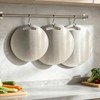 304 stainless steel cutting board mat, heavy-duty solid round double-sided