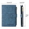 LEEXTON RFID Blocking Leather Passport Wallet Cover Case with Pen