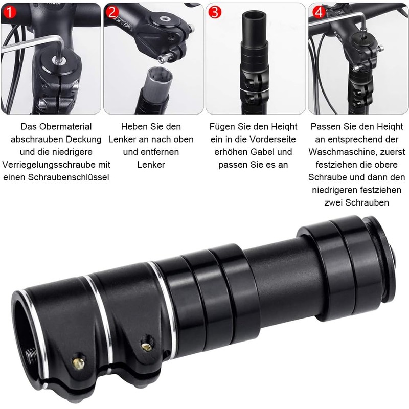 Handlebar Riser Bicycle, Bicycle Handlebar Stem, Bicycle Handlebar Riser, Bicycle