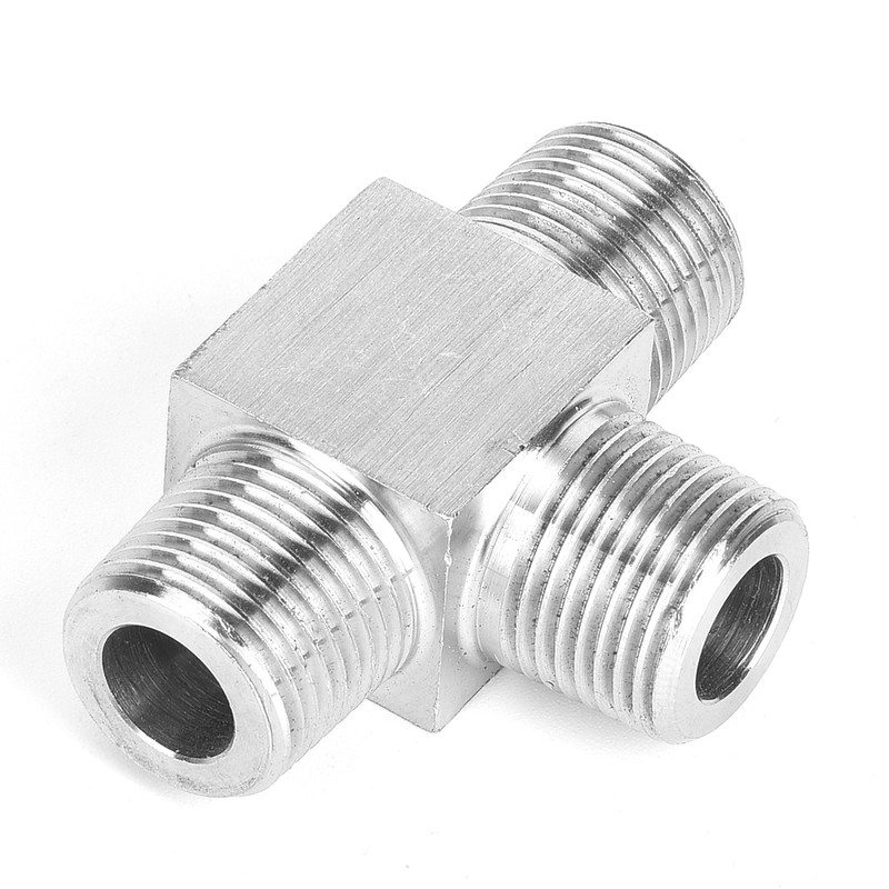 3 Way Pipe Fittings 304 Stainless Steel Male Thread Pipe