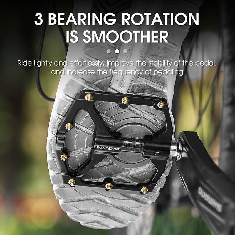 Ultralight Aluminum Alloy Bicycle Pedals 3 Bearings Bike Pedals AntiSlip