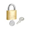 Master Lock Solid Brass Body 30mm Wide Economy Padlock with