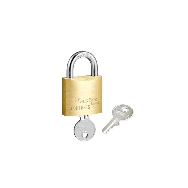 Master Lock Solid Brass Body 30mm Wide Economy Padlock with
