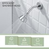 Angle Simple High Flow Shower Head, Brass Swivel Joint Adjustable