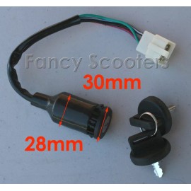 Fancy Scooters Eton Yukon II CXL150, EXL150, ATV Key Ignition Switch