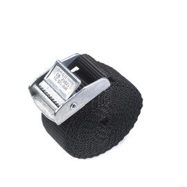 Direct Manufacturing 5 x Lifting straps cam buckle 1.5m x 25mm black / 250kg Cargo luggage roof rack strap