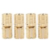 180° Brass Concealed Hinges, 4Pcs 8mm Hidden Cabinet Hinges, Invisible