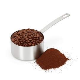 Taza Medidora, Cuchara Medidora De Acero Inoxidable, Herramienta De Medición Colgante Con Escala, Accesorios De Cocina Para Hornear, Tamaño Opcional(1/2 cup)